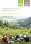Programme "dans 1000 communes la forêt fait école" - présentation